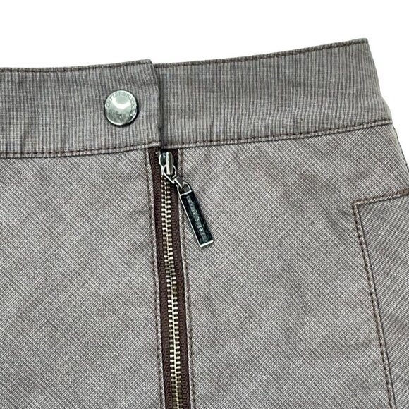 Cutter & Buck SIZE 4 (30" Waist) Taupe Asymmetrical Full Zip Activewear Skort - Picture 4 of 5